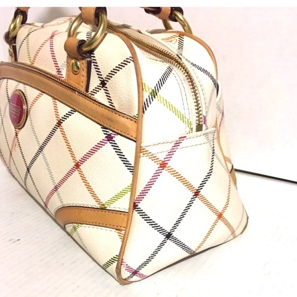 Coach CC signature print canvas  satchel handbag